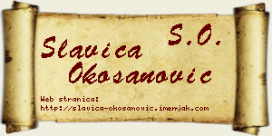 Slavica Okošanović vizit kartica
